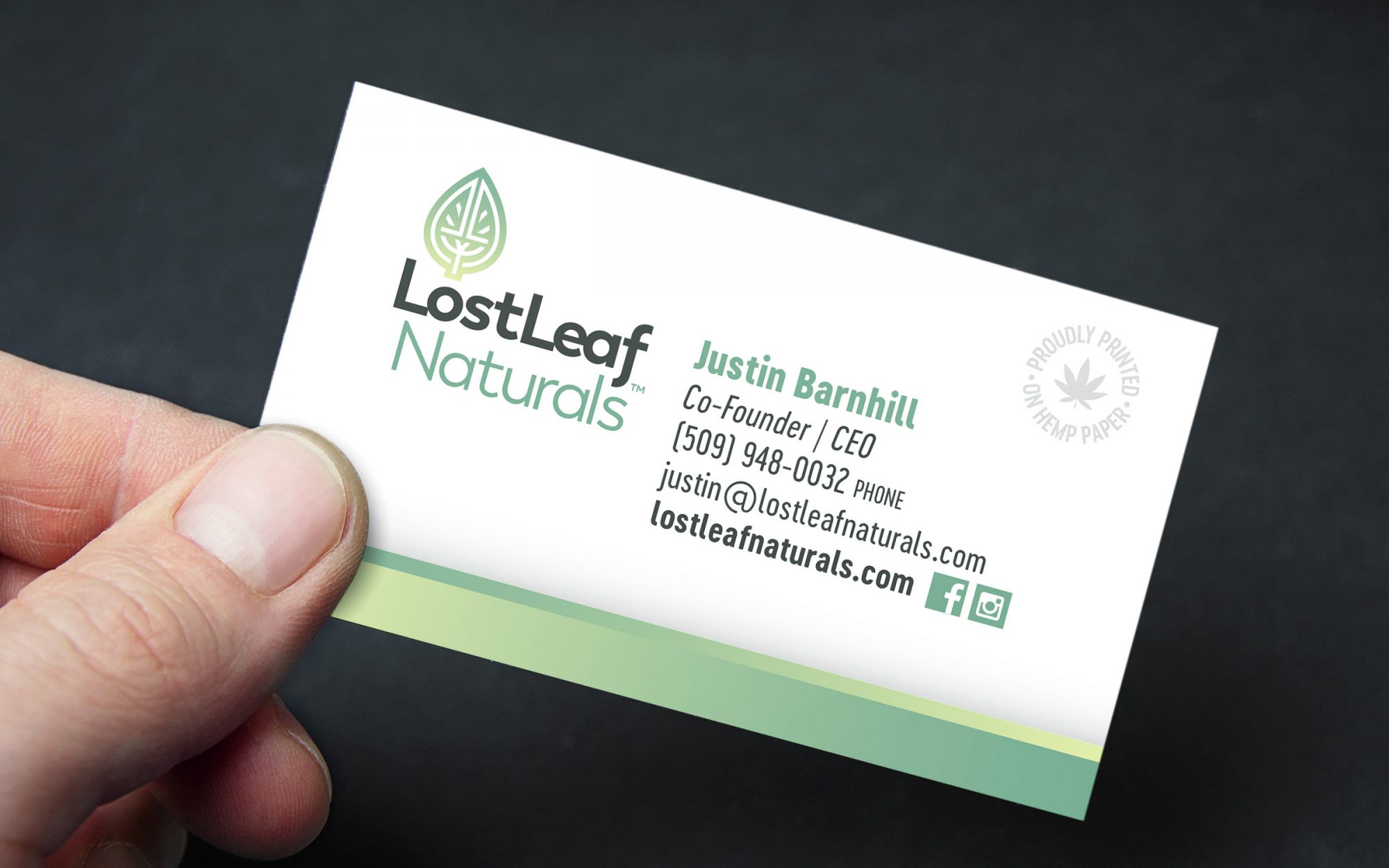 Lostleaf businesscard - LostLeaf Naturals