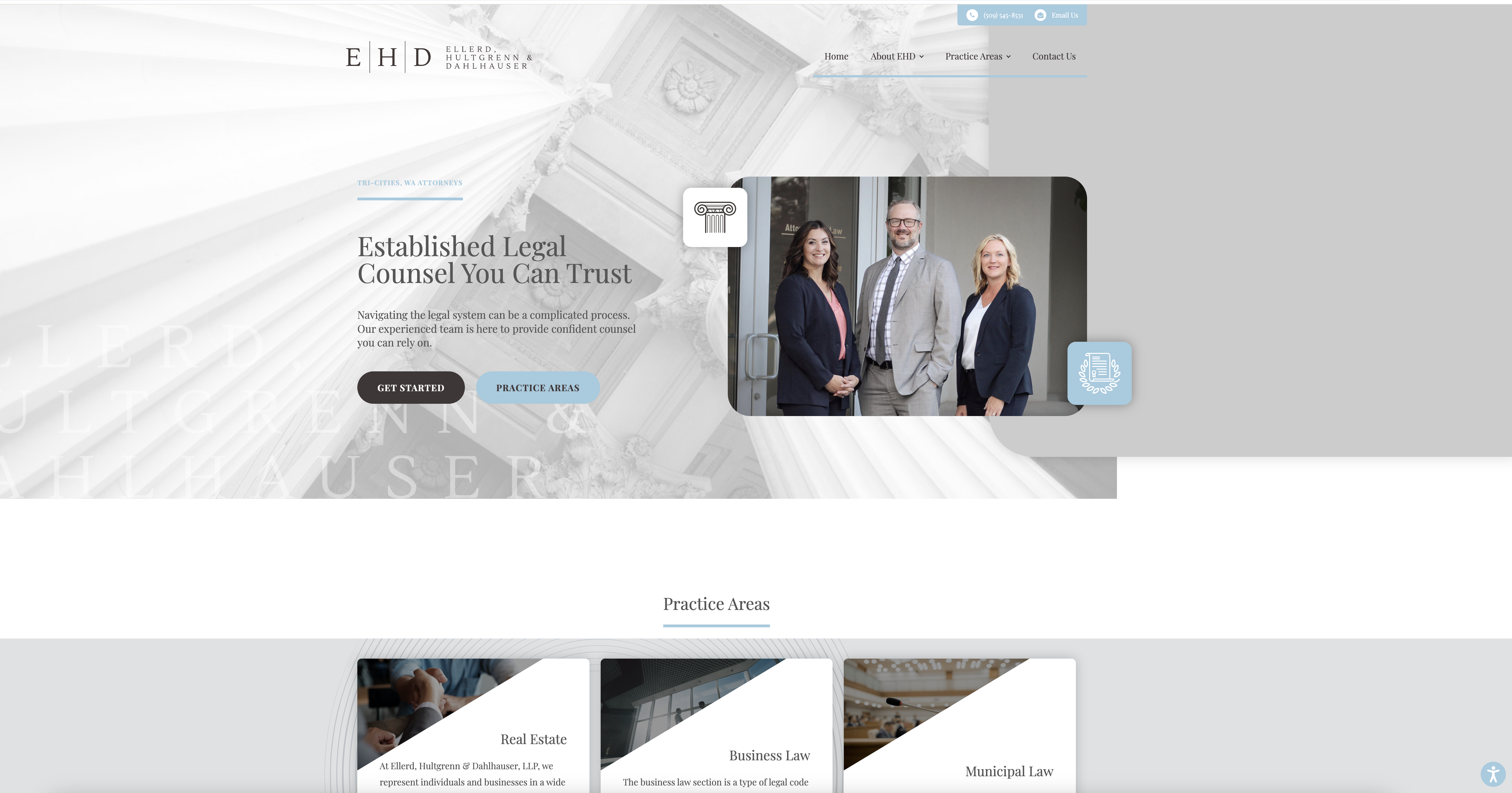 EHD Lawyers Web Design Sample