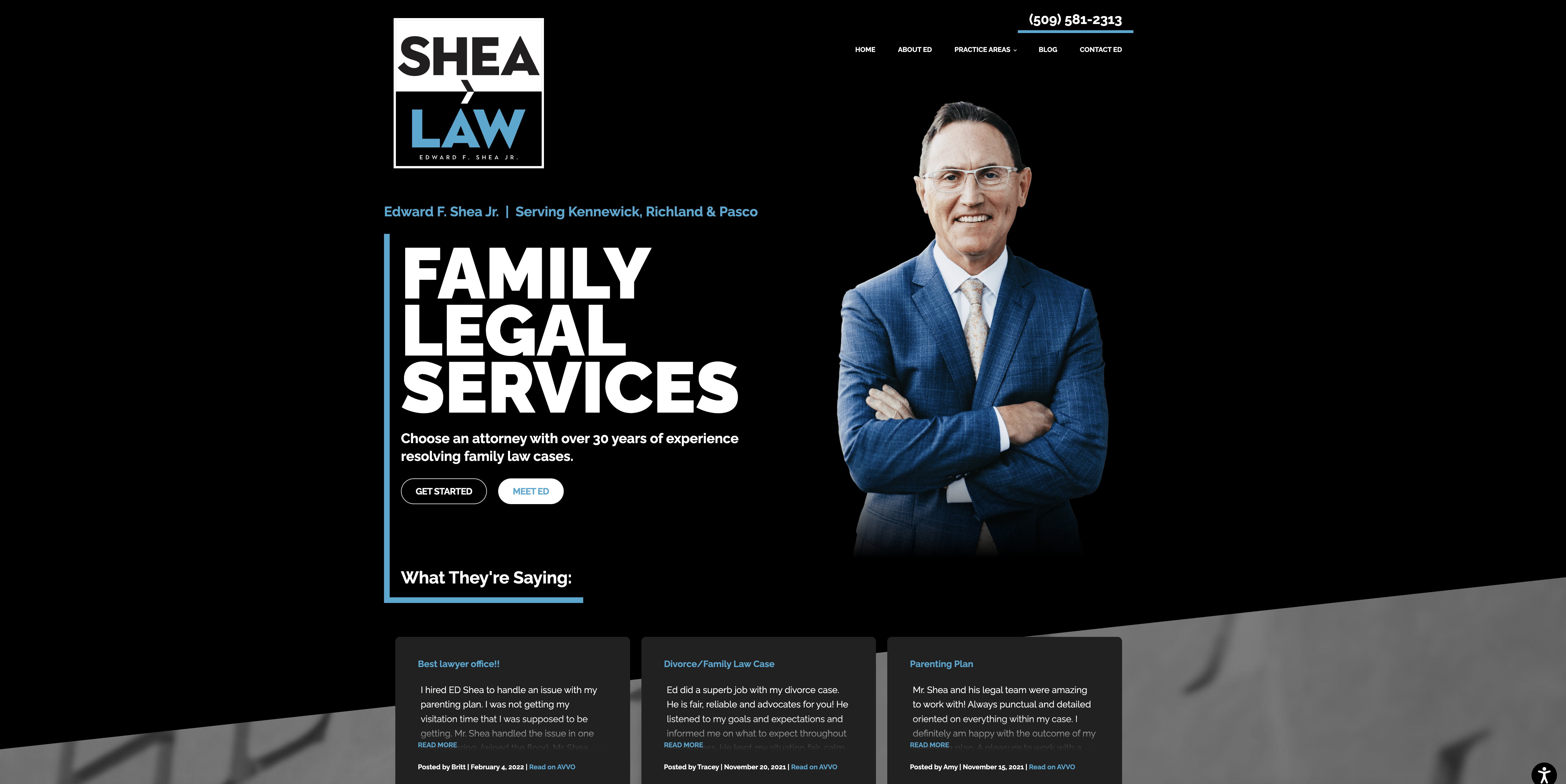 Shea Law Web Design Sample